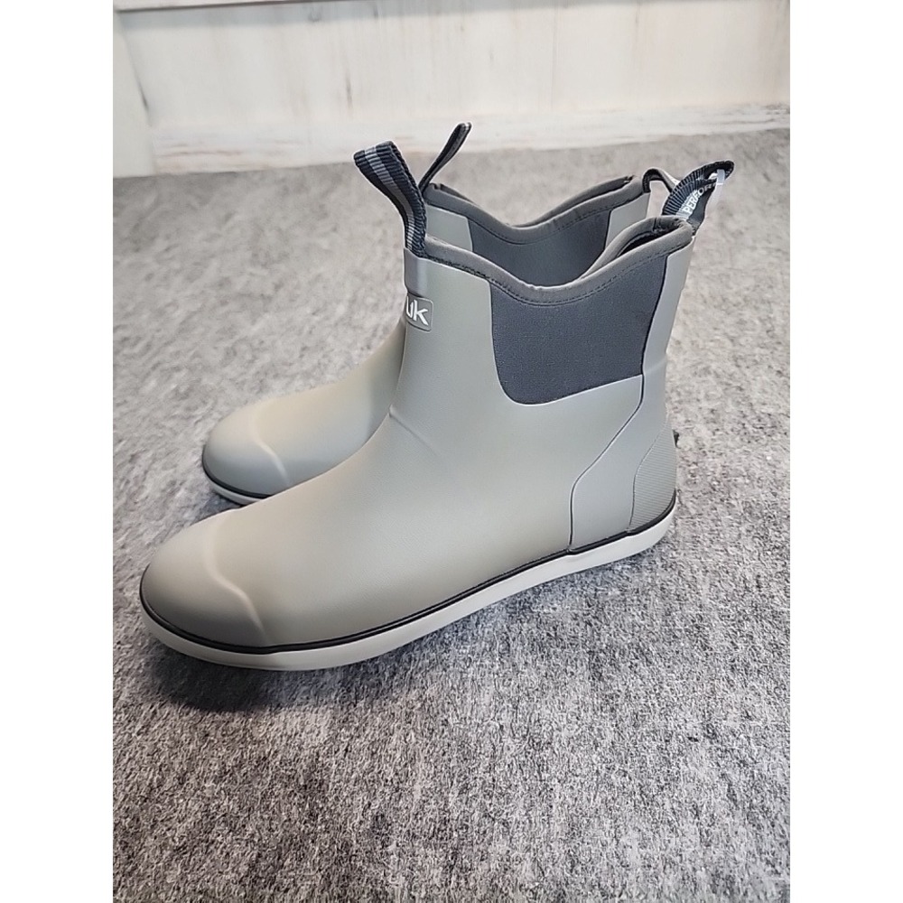 Huk Rogue Wave Grey Fishing Deck Boots Mens 11 Waterproof H8021007-020 - Picture 3 of 13
